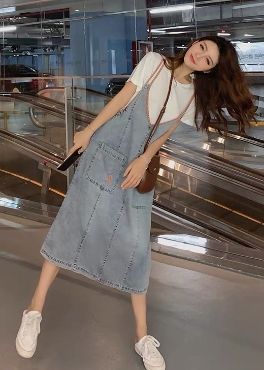 背带连衣裙 图二左边那件