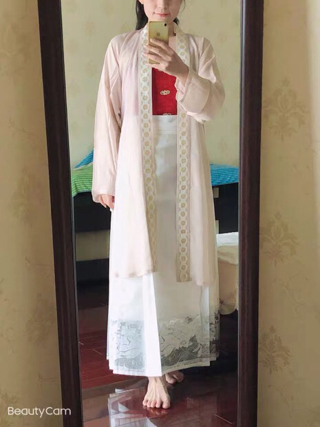 道定汉服罗云熙同款织金火狐马面裙