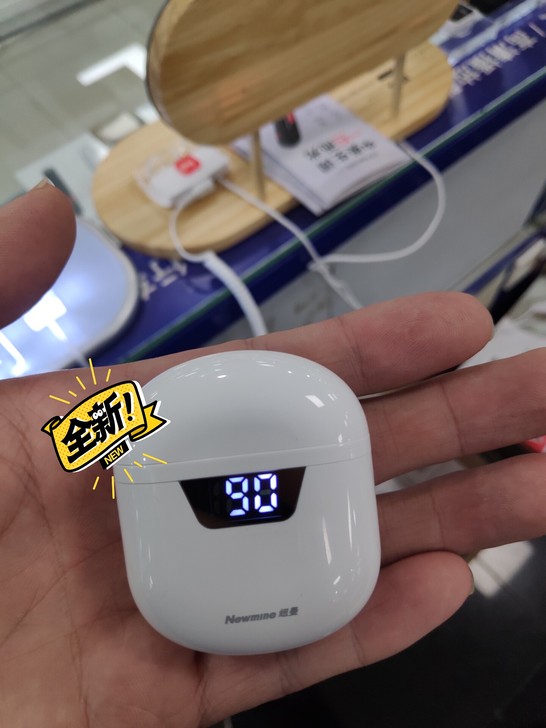 纽曼真无线蓝牙耳机，白色，耳机电池30mA...