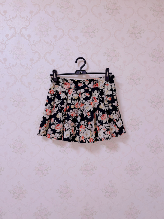 小碎花雪纺小短裙裙裤夏日薄款