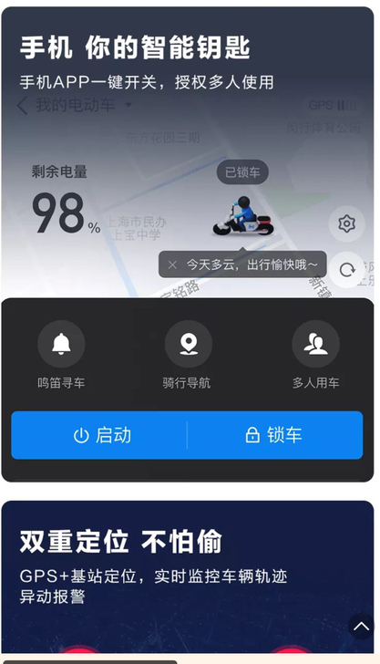电动车GPS定位器（哈啰智能定位）