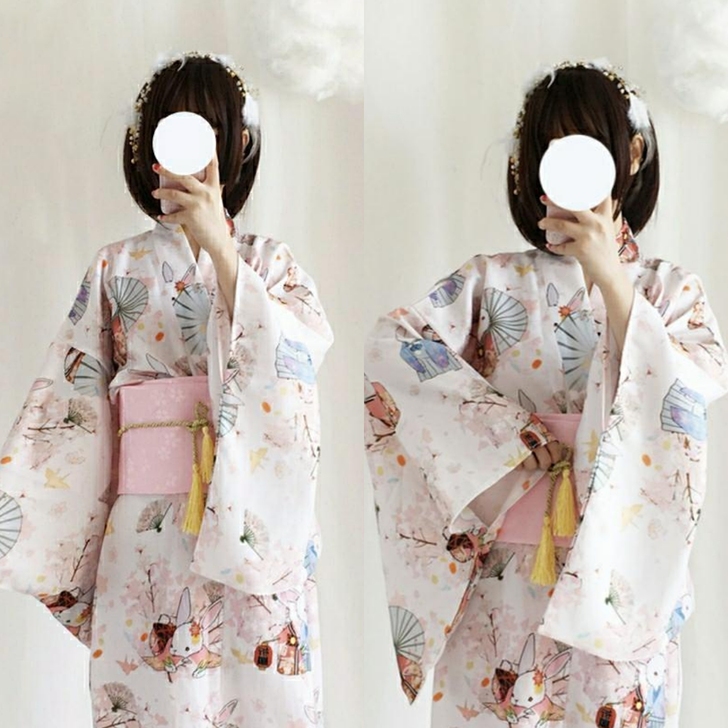 特价日系和服日式甜美可爱复古中长款绑带改良...