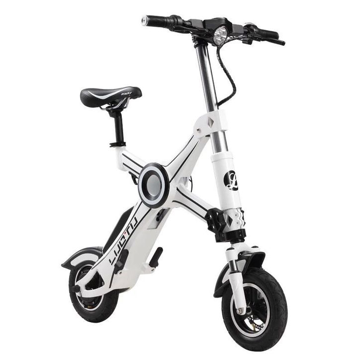 折叠式成人电动自行车迷你型轻便亲子双人锂电...