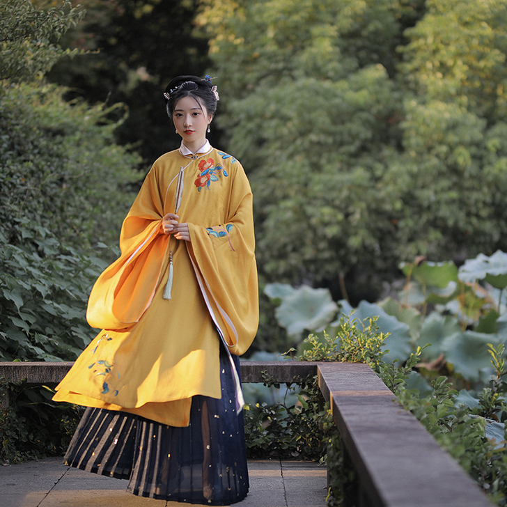 全新 吊牌在 七月夕霁夜明制汉服立领斜襟长...