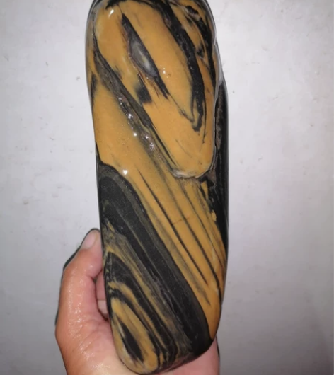 奇石～精品金纹水墨石～可做镇纸！镇纸石形，...