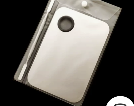 专业彩妆不锈钢调色盘套装粉底调色板美甲调色...