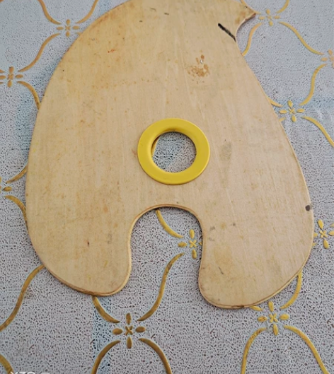 油画颜料调色板，三合板材质！不变形转给需要...