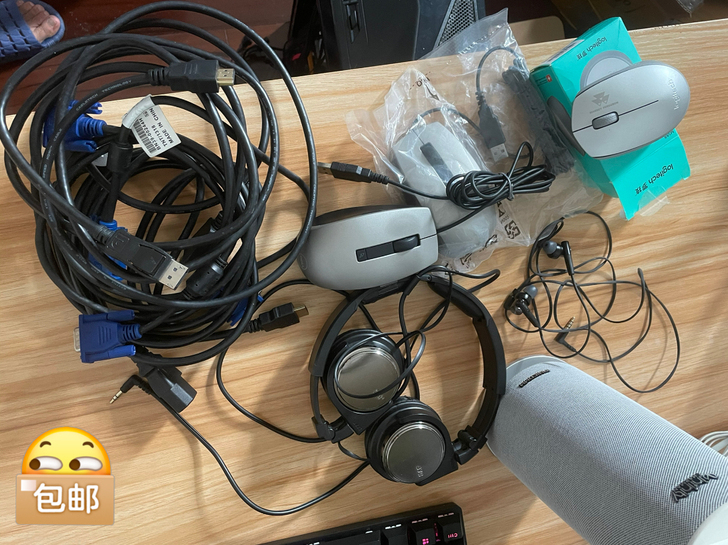 HDMI线、DP线、VGA线、电源线、JV...