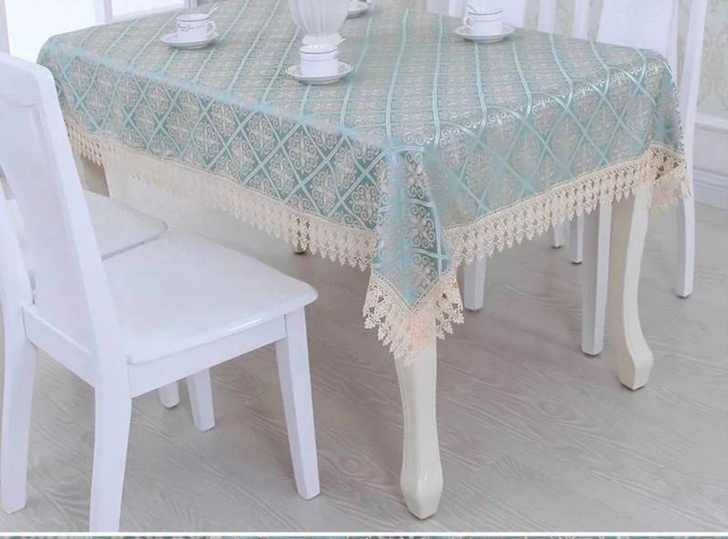 欧式台布客厅桌布餐桌布饭桌布长方形布艺蕾丝...