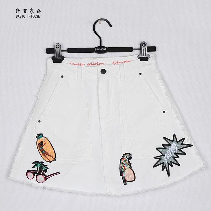 纤百家好学生裙子夏装小清新韩版一步裙半身包...