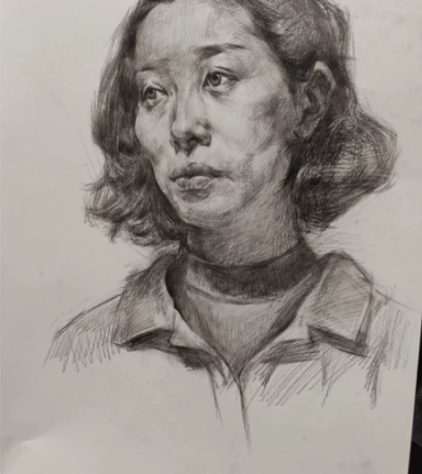 素描头像四开画，任意两张包邮！ 感兴趣的话...