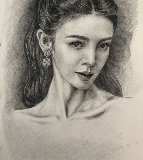 金晨素描 感兴趣的话点“我想要”和我私聊吧～