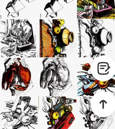 少儿美术创意儿童素描线条临摹卡/可打印临摹...