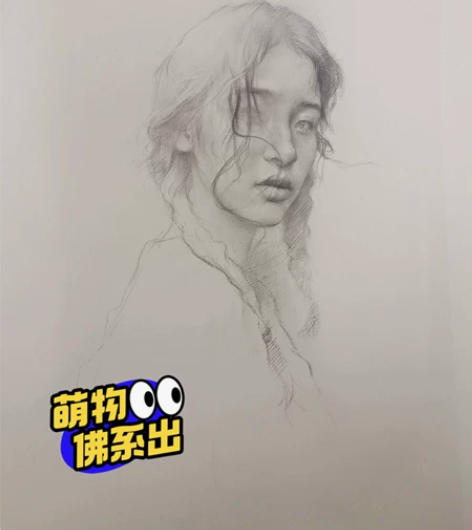 2k素描人头，自己画的，买去机构装饰都是不...