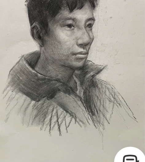 素描头像，四开尺寸，50包邮，要的多可打折...