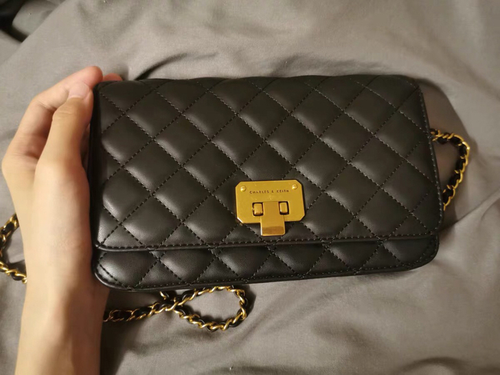 保正出小ck菱格女包包试背全新链条包