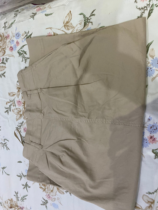 优衣库咖色修身一步裙