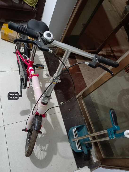 折叠自行车，9成新