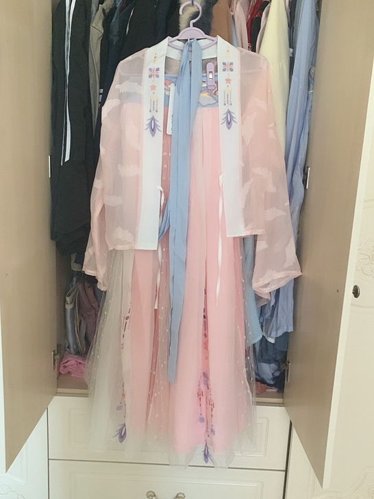 漢古樂府齐胸,上衣带吊牌,裙子因为本人个子...
