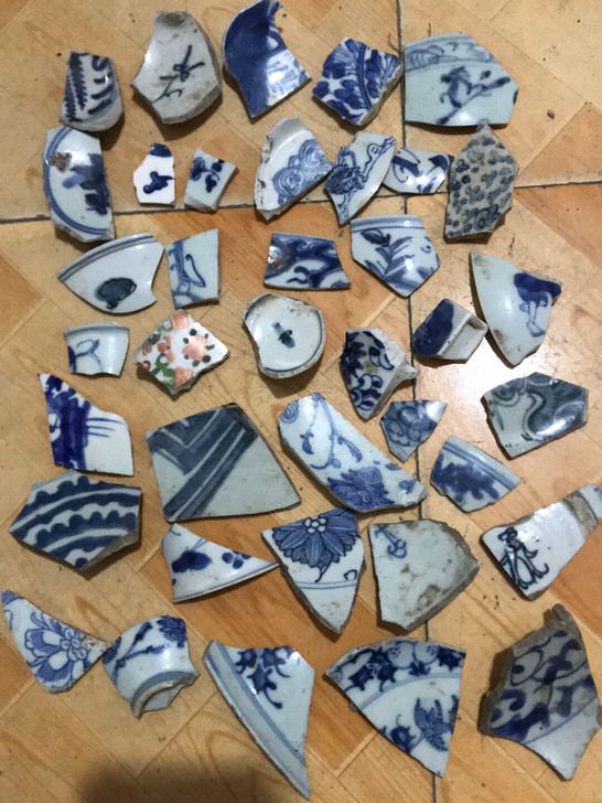 古瓷片标本，学习标本，有人物动物昆虫标本，...