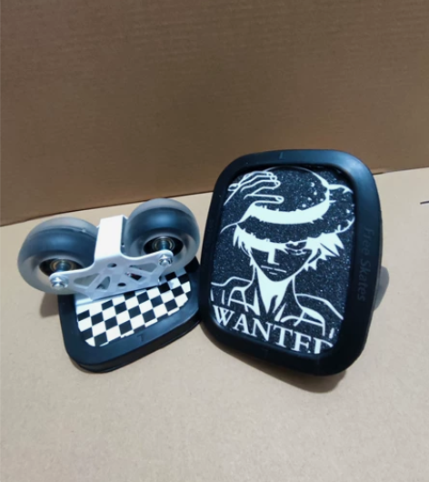 漂移板分体滑板弧形轮 透明四色轮 全新没用...