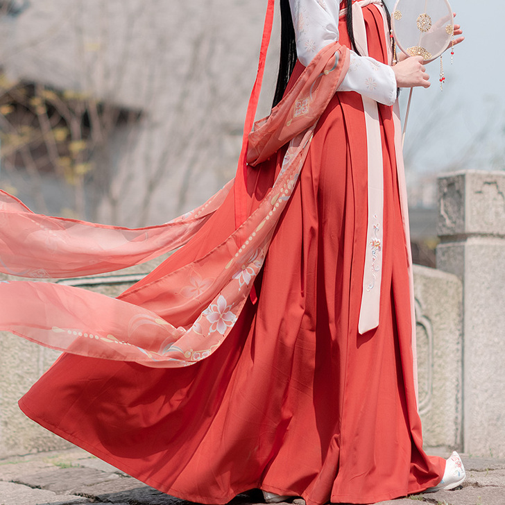 【洛微】 如梦霓裳原创正品汉服女对襟齐胸襦...