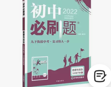 初中必刷题九年级下册道德与法治人教版中考专...