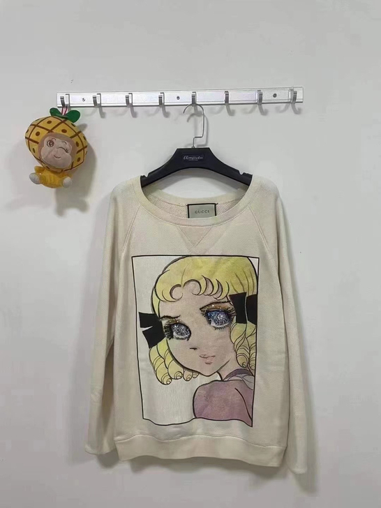 gucci 白雪公主卫衣 橙色很新 os ...