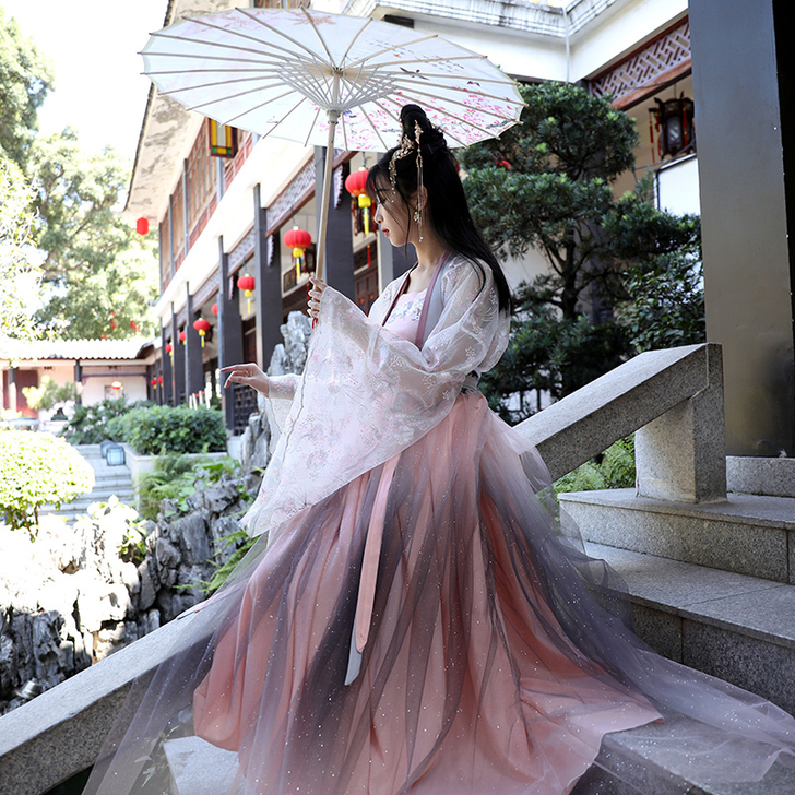 花神赋汉服女中国风仙气飘逸广袖齐胸齐腰襦裙...