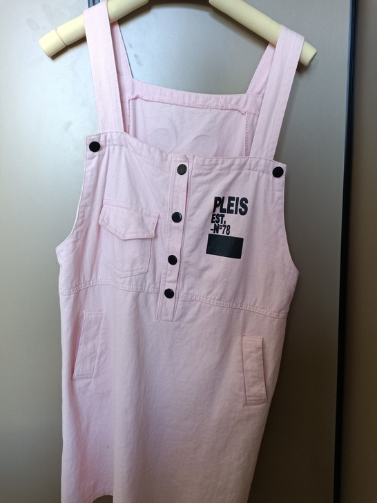 粉色牛仔背带裙 m码