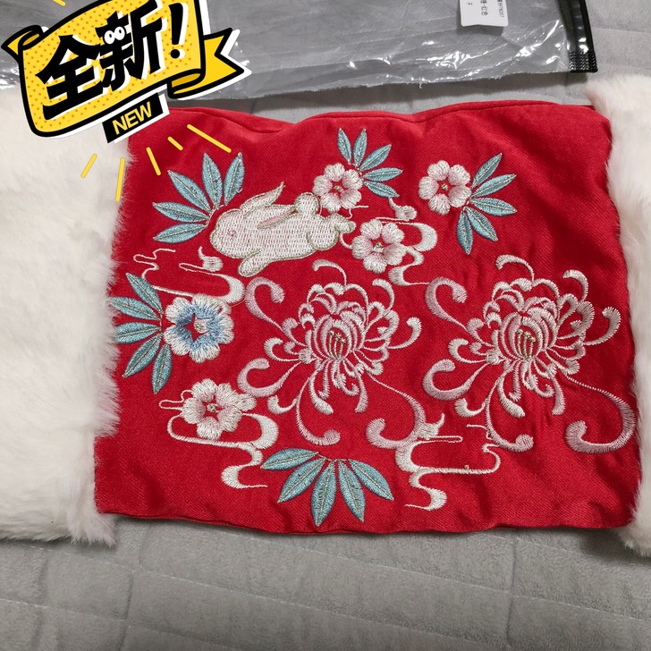 加绒加厚汉服手捂 汉服加厚冬款明制多色手抄...