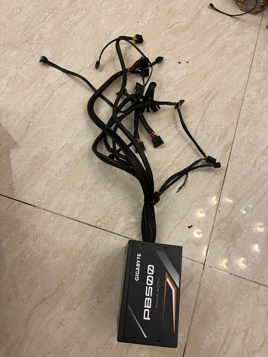 拆机 技嘉PB500 额定500W瓦电源 ...