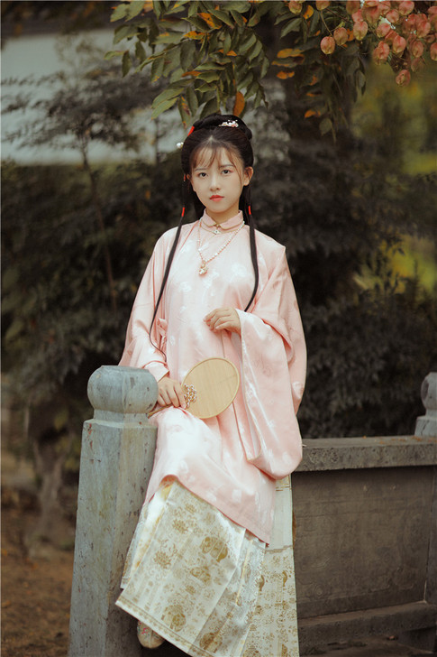 兰若庭 汉服 太平有象 马面 织金 红色8...