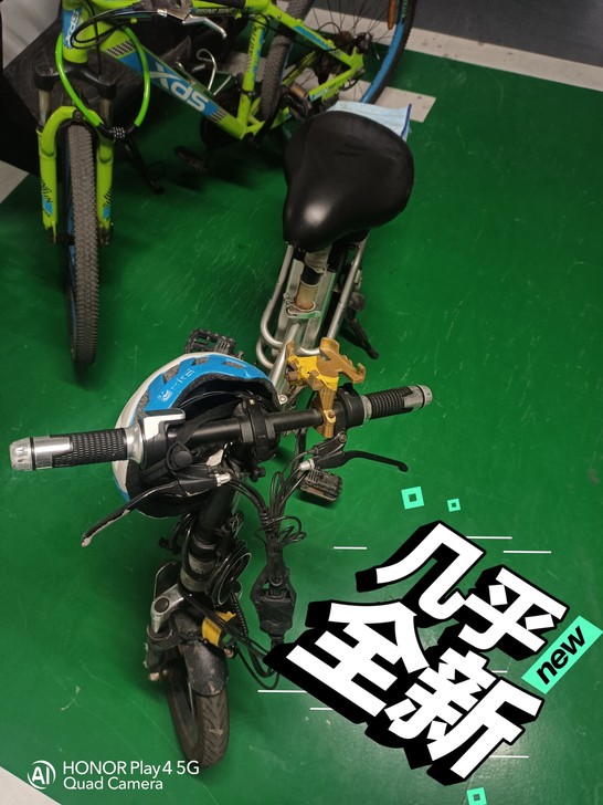 跑代价买的新车3千左右,国标48v电瓶折叠...