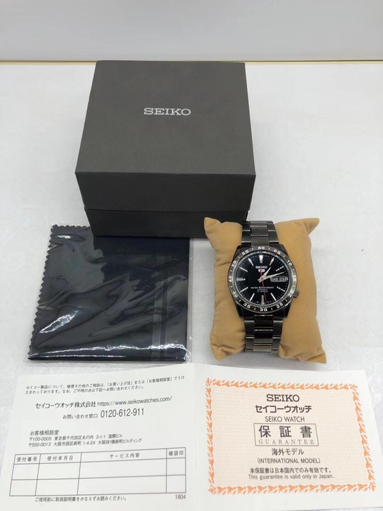 日本精工男表  全新原盒 保证书  擦表布...