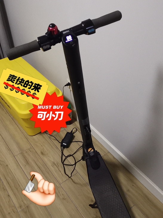 九号电动滑板车es1带座椅，地铁修通了，用...