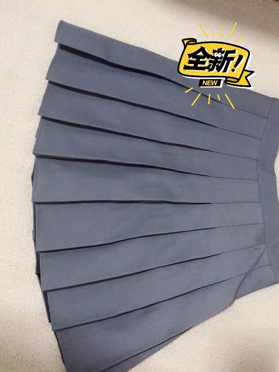 加长纯色款百褶裙Jk制服学生裙半身裙 包邮