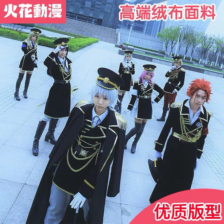 火花动漫K军服军装cos伊佐那社小白cos...
