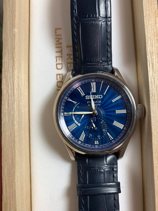 精工 seiko 七宝烧 蓝法郎表 spb...