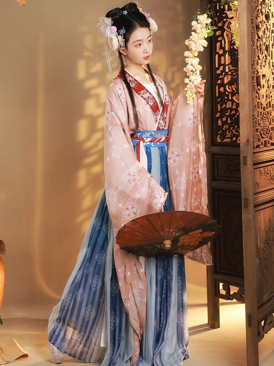 耀春长思仙原创汉服女正品南北朝大袖襦衫裙魏...