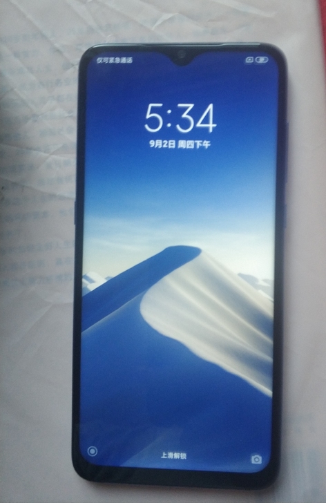 小米9手机，8+128G内存，更换过副厂屏...