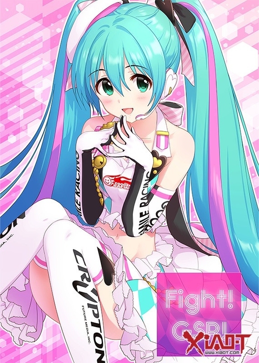 火花动漫 初音未来cos服 赛车初音201...