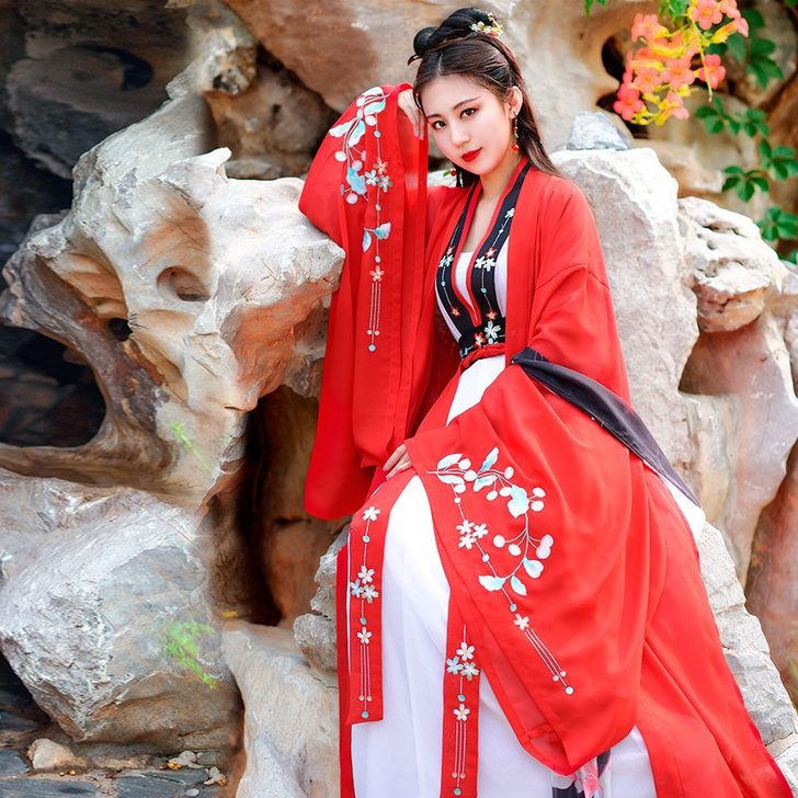 如梦霓裳汉服女装大袖衫[天仙子]六配襦裙缨...