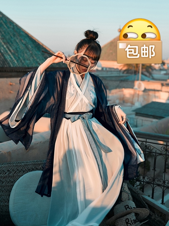 【十三余 小豆蔻儿】[风流尽] 广袖交领印...