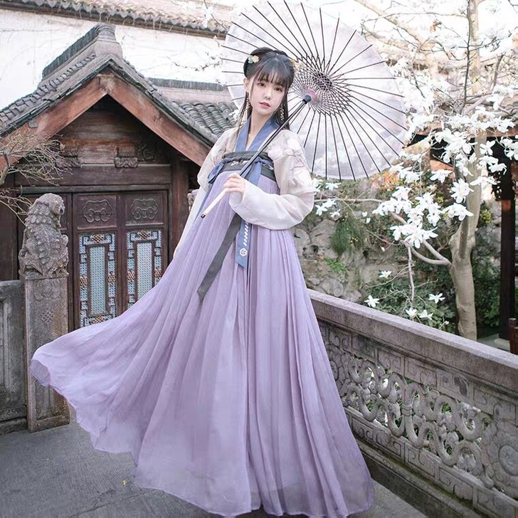 远山乔【初玉兰】原创汉服女 齐胸襦裙汉服 ...