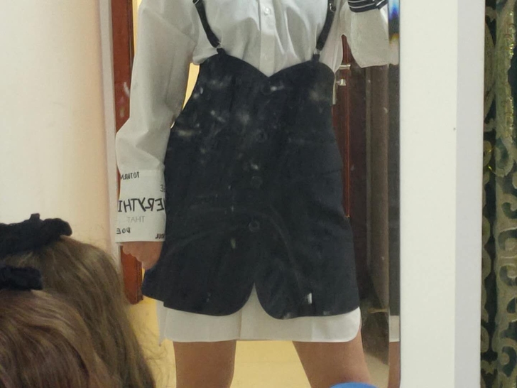 衬衫裙背带裙显腿长显腰细梨形身材学院风气质...