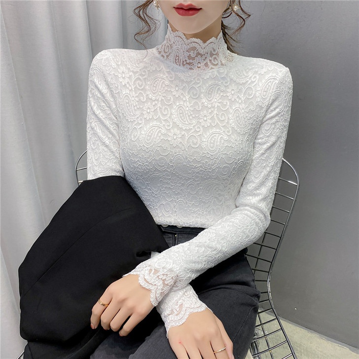 正品nonsar/宁莎 蕾丝雪纺衫