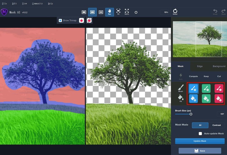 运用了AI人工智能技术的抠图软件，利用AI...