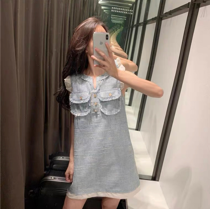 小香风裙连衣裙