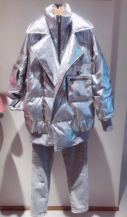 DJFL旗下EOZO灰色鹅绒服，在途，不合...